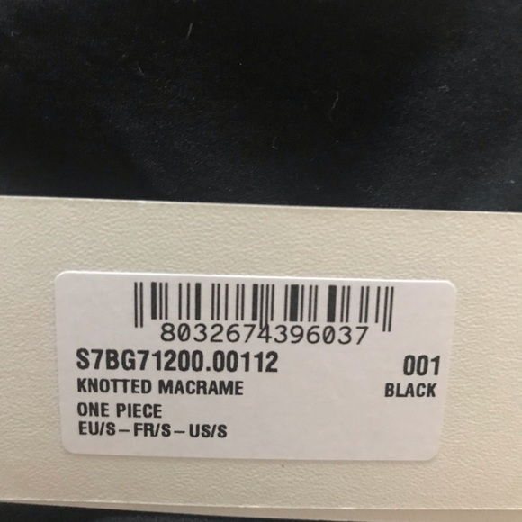 NWT | Stella McCartney | Black Mesh One Piece Swimsuit Size Small - Picture 11 of 11